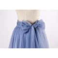 Miniatyrbillede 4 af 6: Dame Bryllup Lang Maxi Puffy Tyl Nederdel blue M