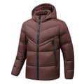 Herrarnas Snap Front Pufferjacka brown L