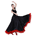 Pikkukuva 4 / 5: Elegantti tanssikilpailun pitkä helma tanssimekko latinalaiseen tanssiin black