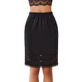 Halvunderkjol för kvinnor Underskirt Klänning Extender Spets black XXL