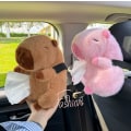 Miniatyrbilde 2 av 5: Kapybara Tegneserie Bil Plysjdyr Vevboks Bil Armlen Vevboks Pink