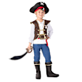 Miniatyrbillede 1 af 4: Halloween Pirat Kostume til Børn, Drengepirat Kostume Sæt, Pirat Tilbehør L