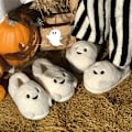 Miniatyrbilde 6 av 11: Halloween Spøkelsesfladdermus Design Dame Vintertøfler 42-43