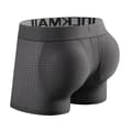 Herreundertøy Boxer Mesh Herre Polstret Underbukse med Hofteputer Grey 2XL