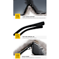 Miniatyrbilde 5 av 5: Kvinners Fuzzy Square Cat Eye Solbriller Fest Maskerade Disco Briller Red