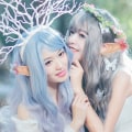 Pikkukuva 2 / 6: Elfien korvakorut, ei lävistystä, perhonen korvaklipsit, kääreet Halloween-cosplay-tarvikkeisiin Colorful