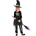Miniatyrbillede 1 af 7: Piger Drenge Halloween Romper Kjole Edderkoppespind Trykt Lange Ærmer girl M