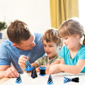 Miniatyrbild 4 av 4: 3 Pack Omöjliga Koner, Spiral Koner Fidget Leksak Omöjlig Pyramid Genomgående Leksak blue