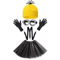 5 stk Halloween-kostyme for jenter black