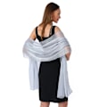 Miniatyrbild 1 av 4: Chiffon Elegant Stole Sjal för Klänning i Olika Färger grey