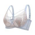 Plus Size Madam Bh, Spetsad, Genomskinlig, Ostoppad blue 34/75(M)
