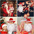 Miniatyrbild 8 av 8: 6-delad Santa Claus Cowboyhatt-set för cosplay STYLE2