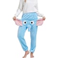 Pikkukuva 1 / 7: Hauskat Elefantti-Pyjamahousut, Söpöt Kolmiulotteiset Pari-Pyjamahousut blue XL