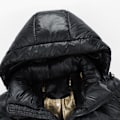Miniatyrbillede 4 af 10: Graphen Sort Guld Dunjakke Vinter Unisex Bomuldsjakke 2XL