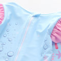 Pikkukuva 6 / 7: Tyttöjen pitkähihainen merenneito-uimipuku röyhelöillä ja UV-suojalla Color 1 3XL