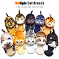 Miniatyrbilde 2 av 4: Myke Katt-Topplapper for Kvinner, Komfortable Plysj Varme Slip-on Topplapper tortoiseshell cat tortoiseshell cat
