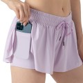 Miniatyrbillede 1 af 5: Pige Atletiske Shorts Børne Gymnastik Løbeshorts Purple 2XL