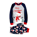 Pikkukuva 2 / 11: Lasten ja Aikuisten Jouluperheen Sopivat Pyjamat Lumimies Uniasu PJs Sarjat Mom XL
