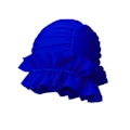 Miniatyrbild 1 av 7: Badmössa Snabbtorkande Ruffled Edge Badmössa för Långhåriga Kvinnor Blue