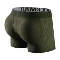 Miniatyrbild 3 av 5: Herrunderkläder Boxershorts Mesh Herrunderkläder med vadderade höftkuddar Army Green XL