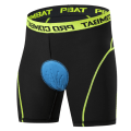 Miniatyrbild 3 av 5: Herrcykelbyxor 3D-vadderade MTB cykelbyxor andningsbara Black-Green 3XL