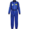 Miniatyrbild 1 av 8: Herkostym för vuxna män, astronaut, rymdfarare, pilot, jumpsuit, festklädsel blue 140