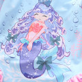Miniatyrbild 4 av 7: Flickor Mermaid Ruffle Långärmad En Delig Baddräkt Med UV-skydd Solskydd Color 1 3XL