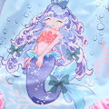 Miniatyrbilde 4 av 7: Jente-badeantrekk med lang erme, mermaid-design og rynker, UV-beskyttelse Color 1 4XL