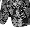 Miniatyrbillede 4 af 7: Herre Jakkesæt Blazer Shawl Revers Langærmet Jakke black XL