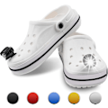 Miniatyrbilde 3 av 5: 1 Par Hodelykter For Crocs Mini Lights Morsomme Skotilbehør Red