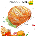 Miniatyrbilde 2 av 6: 3D Simulert Pluss Burger Pute, Morsomme Puter Hamburger Sofa bread