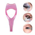 Plastapplikatorborste 3 i 1 Nyhet Mascara Guide Multifunktionell Styling pink