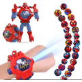 Pikkukuva 2 / 4: Spider-Man Transformer Lasten Elektroninen Kello, 24 Projektio Kuviota Hulk