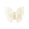 Miniatyrbilde 1 av 3: Store Butterfly Hårklemmer For Kvinner Klø-Klipp Hodeplagg Hårklipp white