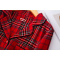 Miniatyrbillede 9 af 11: Jule-Par-Pyjamas Matchende Sæt Familie Pyjamas Jule-Knap Plaid Nattøj Men M
