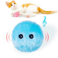 Miniatyrbild 1 av 5: Smart Interaktiv Boll Kattmynta Katt Leksaker Husdjur Leksak Katt Kvittrande Rörlig Plysch Leksak Blue