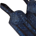 Miniatyrbillede 4 af 5: Jacquard Vævet Halter Korset Gotisk Punk Bustier Shapewear Blue 2XL