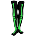 Miniatyrbilde 3 av 5: Halloween-Hodeskaller Hansker Strømper For Fest Cosplay Kostyme Gløder I Mørket Night glow socks+gloves