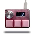 Miniatyrbild 1 av 4: OSU O3C Rapid Trigger Hall Switchar magnetiskt linjärt tangentbord med ratt och skärm Pink#1