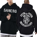 Miniatyrbild 1 av 5: Sons Of Anarchy Samcro Hoodie Dubbelsidigt print Hoodie Shirt Top Black 3XL