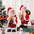 Miniatyrbild 5 av 9: Twerking Tomte, Dansande Elektrisk Julplyschdocka Standing style
