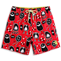 Miniatyrbild 1 av 6: Pojk Hawaii Badbyxor Pojkar Baddräkt Baddräkt Pojkar Badshorts Badkläder Red 1 S