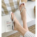 Miniatyrbild 3 av 7: Dammode Rhinestone Design Slides Sandaler white 36