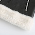 Pikkukuva 9 / 10: Naisten nahka-sherpa-takki, lampaannahka-takki black 2XL