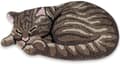 Katte-Dørmatte, Dørmatte med Sovende Tabby Kat Design brown 84*45CM