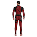 Pikkukuva 4 / 6: Aikuisille tarkoitettu Deluxe Deadpool Halloween-asu, Super sankari Halloween-asu miehille red XXL