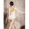 Miniatyrbild 6 av 9: Strumpbyxor balettkläder vuxna bodykläder dansövningskläder Beige S