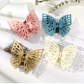 Miniatyrbilde 5 av 5: Store Butterfly Hårklemmer For Kvinner Klø-Klipp Hodeplagg Hårklipp khaki