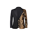 Miniatyrbillede 2 af 8: Drengenes Blazer Slim Fit Suitjakke Formel Smokingjakke gold 14