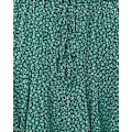 Miniatyrbild 5 av 6: Flowy Shorts för kvinnor Casual Boho Blommiga Skorts Volang Minikjolar Fjäril Shorts green L